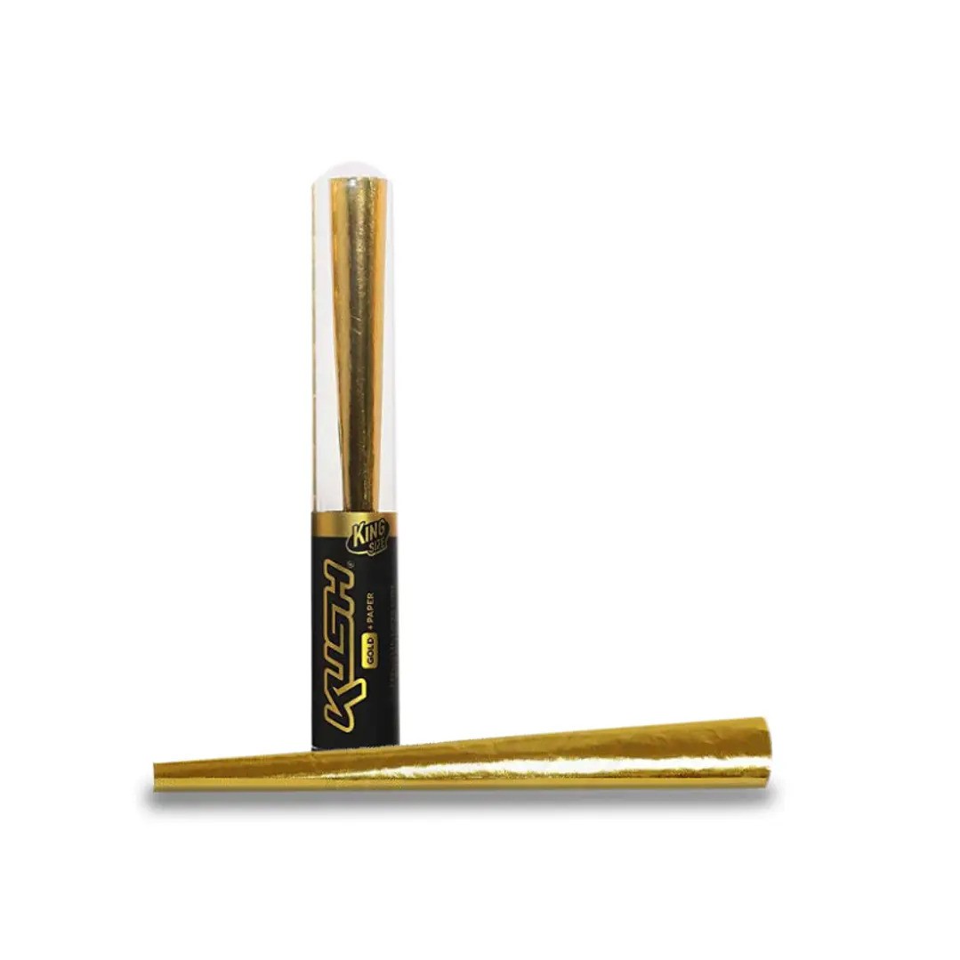 Conos Kush Gold 24K King Size - 1 unidad