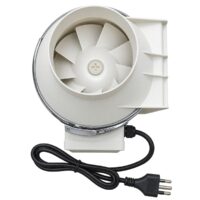 Extractor TT 125mm 312 m3/h con Cable Kasvi