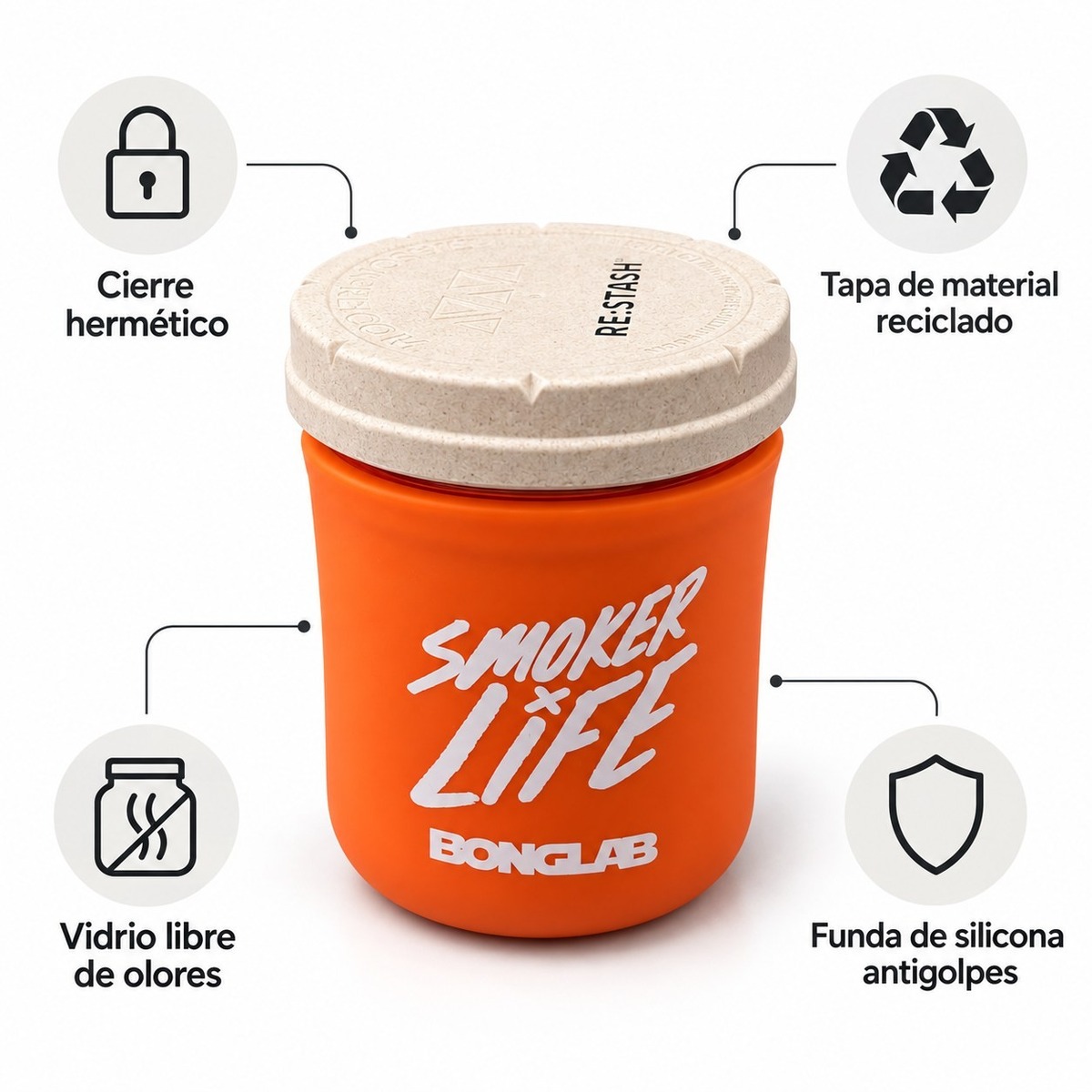 Frasco Re:Stash 16 oz Bonglab - Imagen 5